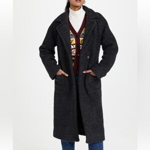 Ganni boucle wool coat